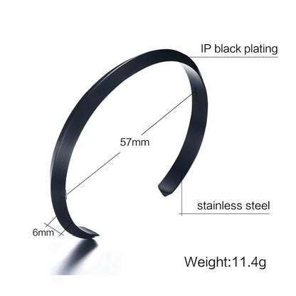 ZORCVENS Women and Men 8mm Width Surface Bracelet Bangle Stainless Steel Bracelet Men Silver Color/Gold/Black/Rose Gold 4 Color