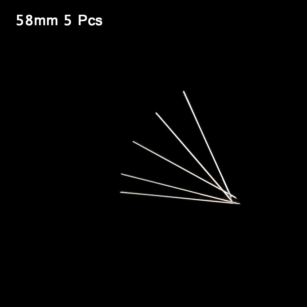 WLYeeS 5Pcs Central Opening Curved Beading Needles Stainless Steel Tools Pins for Bead Threading String Cord Easy Jewelry Making