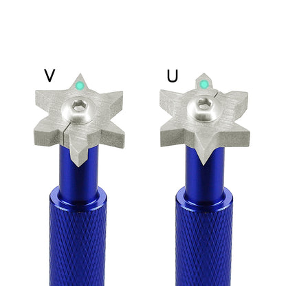 Golf Groove Tool Golf Iron Wedge Club Groove Sharpener Cleaner Golf Club Clear Tool v U Blade 6 Color Golf Accesories