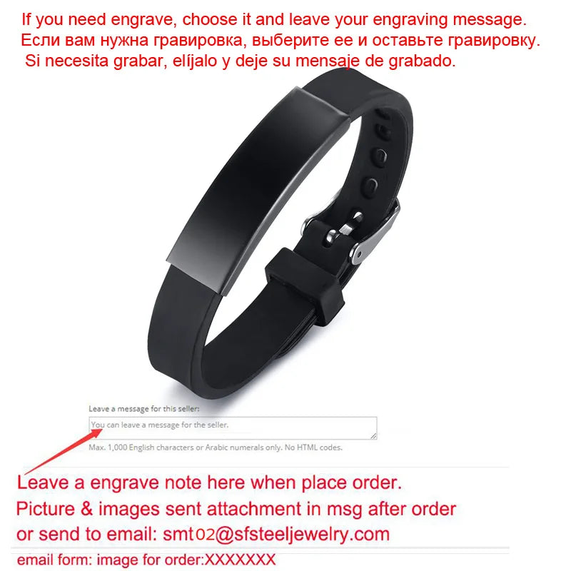 Personalized Rubber Silicone Bracelet ID Kids Baby Bracelet Bangle Adjustable Slide Custom Name for Children Women Men Boy