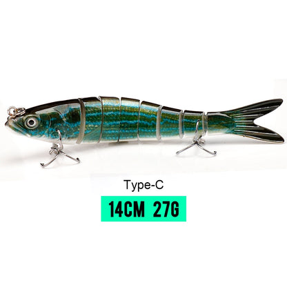 VTAVTA 10/14cm Sinking Wobblers Fishing Lures Jointed Crankbait Swimbait 8 Segment Hard Artificial Bait for Fishing Tackle Lure