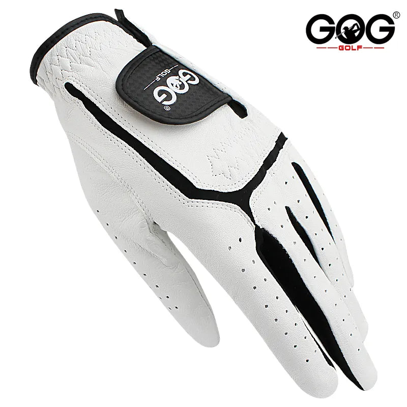 GOG Golf Glove Sheepskin Leather for Men White Breathable Glove for Golfer 1 Pcs New Dropship