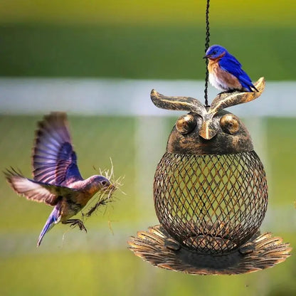 New Outdoor Courtyard Iron Owl Hummingbird Feeder Hummingbird Feeder Hummingbird Feeder