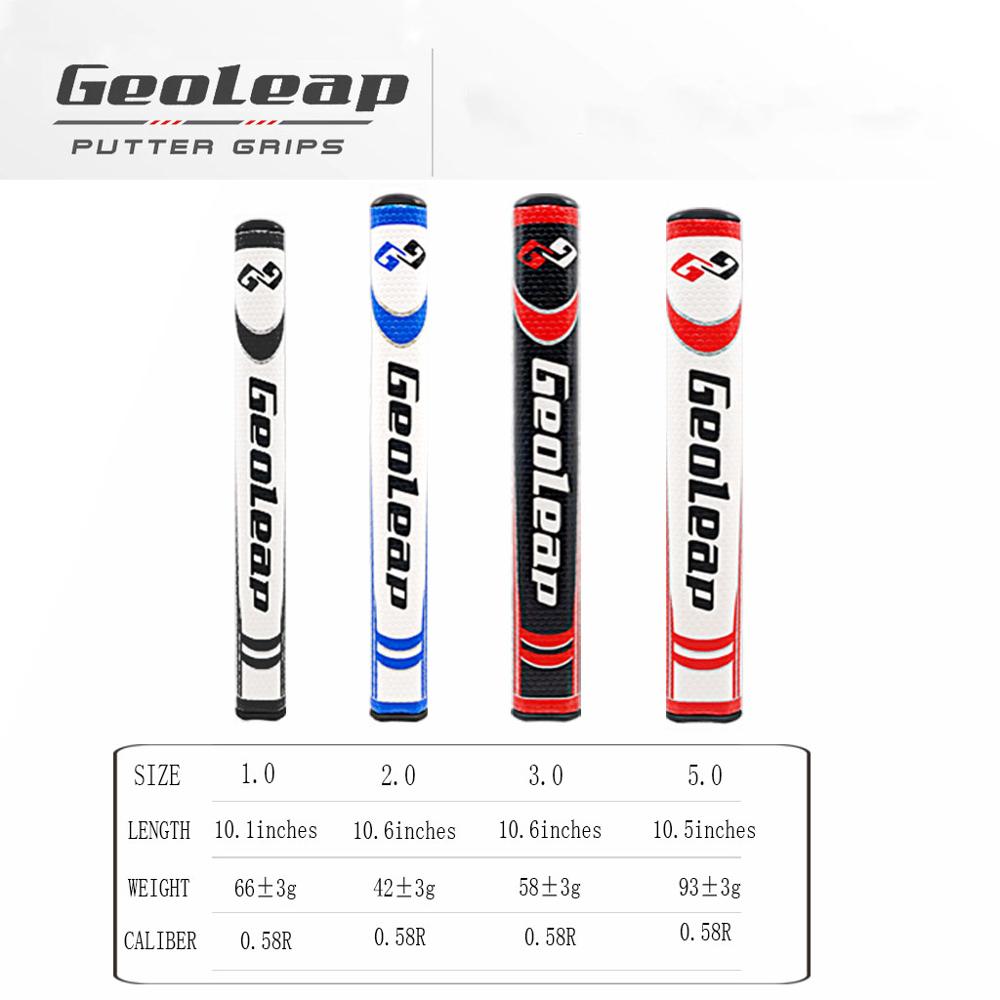 Geoleap Round Putter Golf Grips PU Material Soft Feeling 3.0, 5.0 Two Sizes and Four Colors to Choose