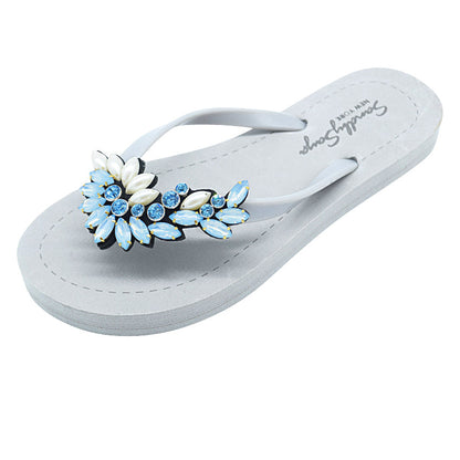 Manhattan Pearl- Flat Flip Flops Sandal