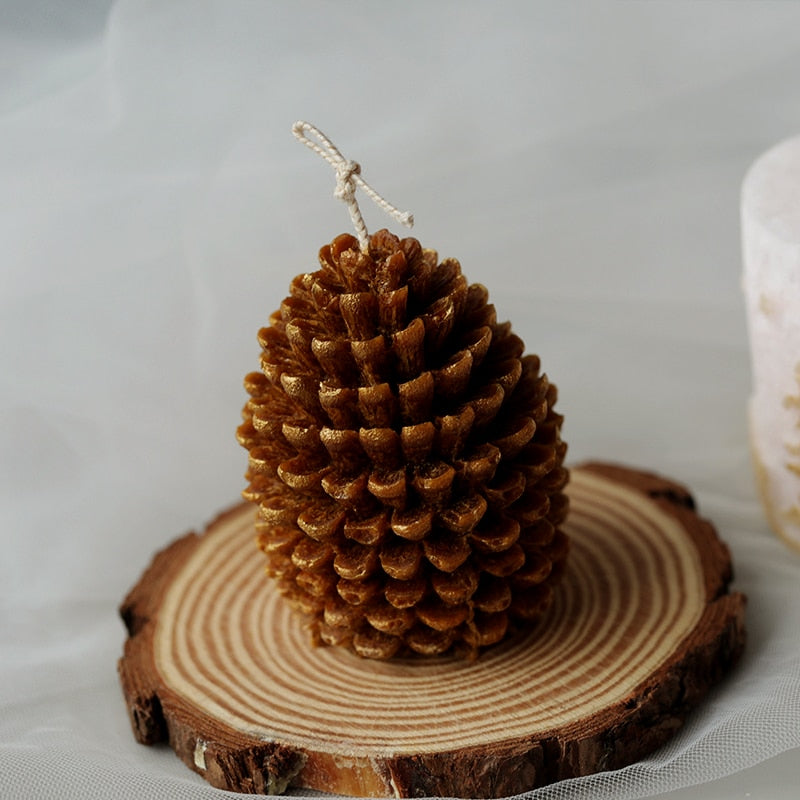 Christmas Candle Mold Christmas Tree Pine Cone Snow Snowflake Candle Mold Soap Silicone Mold