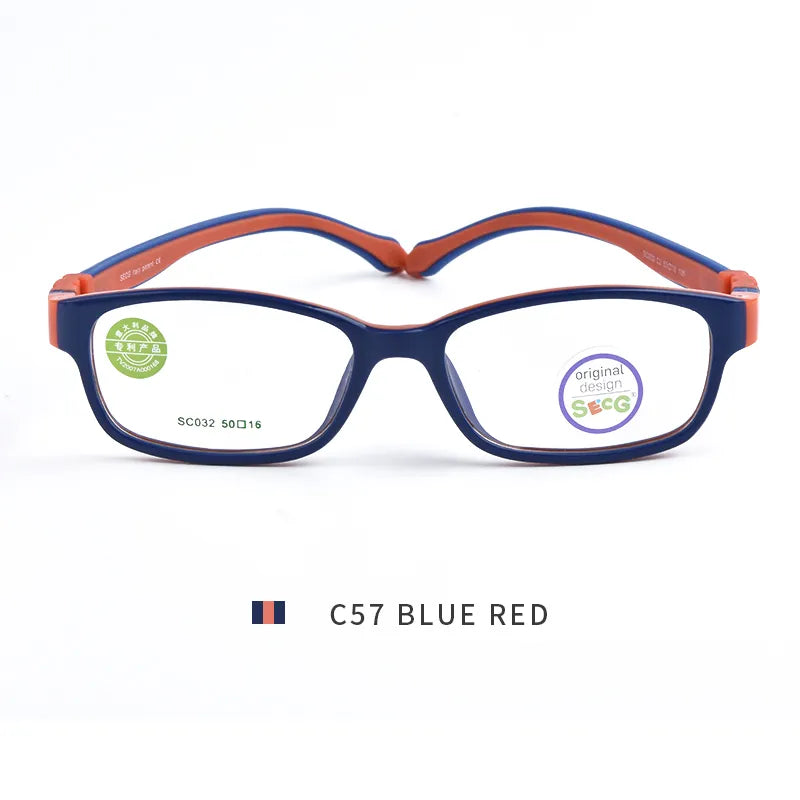 SECG Ultralight Flexible Soft Kids Frame Children Optical Spectacle Frame Glasses for Sight Eyeglass Lunettes De Vue Enfant