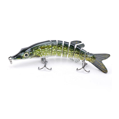 VTAVTA Artificial Pike Lure Bait Multi Jointed Bait 12.5cm 20g Lifelike Crankbaits Fishing Wobblers Swimbait Sea Fishing Lure