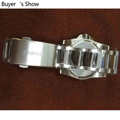Parnis 44MM Luxury Automatic Diver Watch Waterproof 200m Stainless Steel Mechanical Men's Watches Sapphire Glass With Box