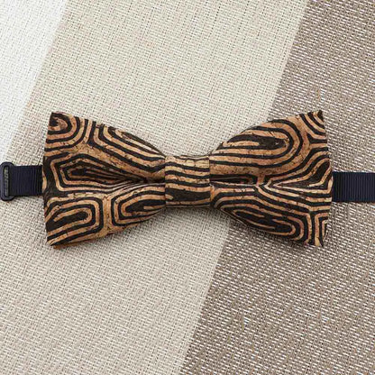 Fashion New Cork Wood Kids Bow Ties Novelty Handmade Fancy Bowtie Adjustable Butterfly Party School Children Accessories