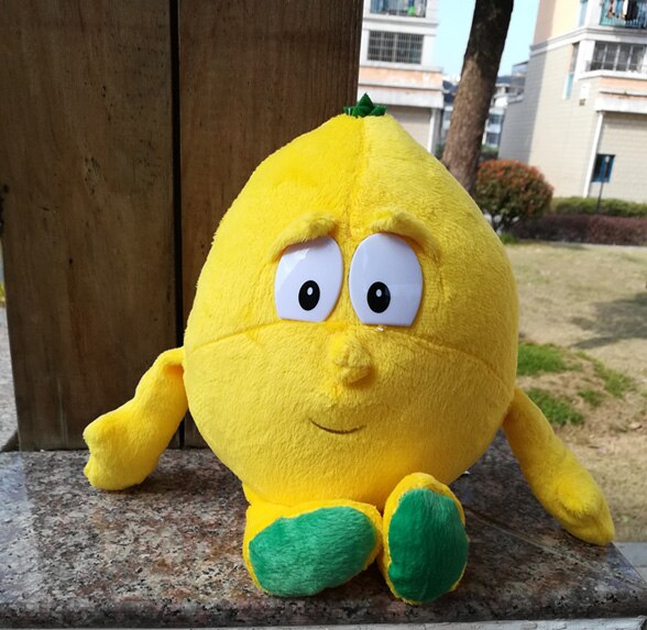 New Fruits Vegetables Banana Pear Brcoccoli  Watermelon Bee Ladybird Lemon Mushroom Pineapple Starwberry 9" Soft Plush Doll Toy