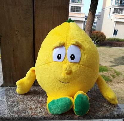 New Fruits Vegetables Banana Pear Brcoccoli  Watermelon Bee Ladybird Lemon Mushroom Pineapple Starwberry 9" Soft Plush Doll Toy
