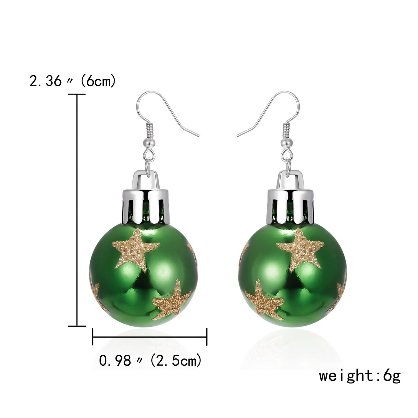 2023 New Fashion Christmas Earrings Creative Christmas Bulb Drop Earring for Women Christmas Colorful Ball Dangle Earrings