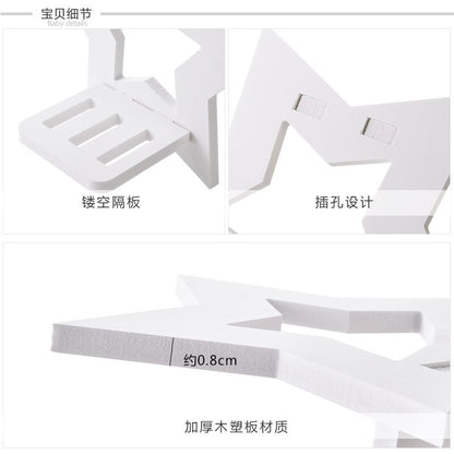 Creative Wall Decorative Shelf Household Wall Water Culture Vase Flower Stand Wall Potted Storage Rack(not Include Bottle)