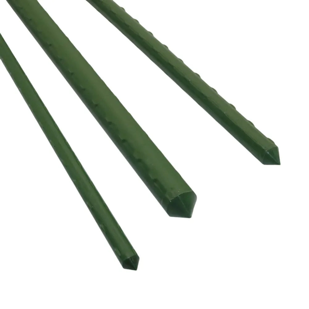 Plant Support Greenhouse Gardening Pillar Plastic Coated Steel Pipe Climbing Vine Bracket Agriculture Tools Flower Support 6 Pcs