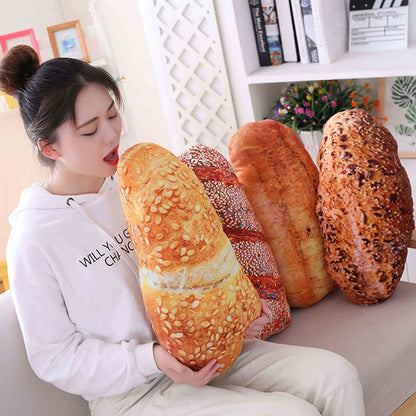 Creative Simulational Plush Bread Burger Shape Pillow Funny Food Nap Pillow and Cushion Kids Toy Birthday