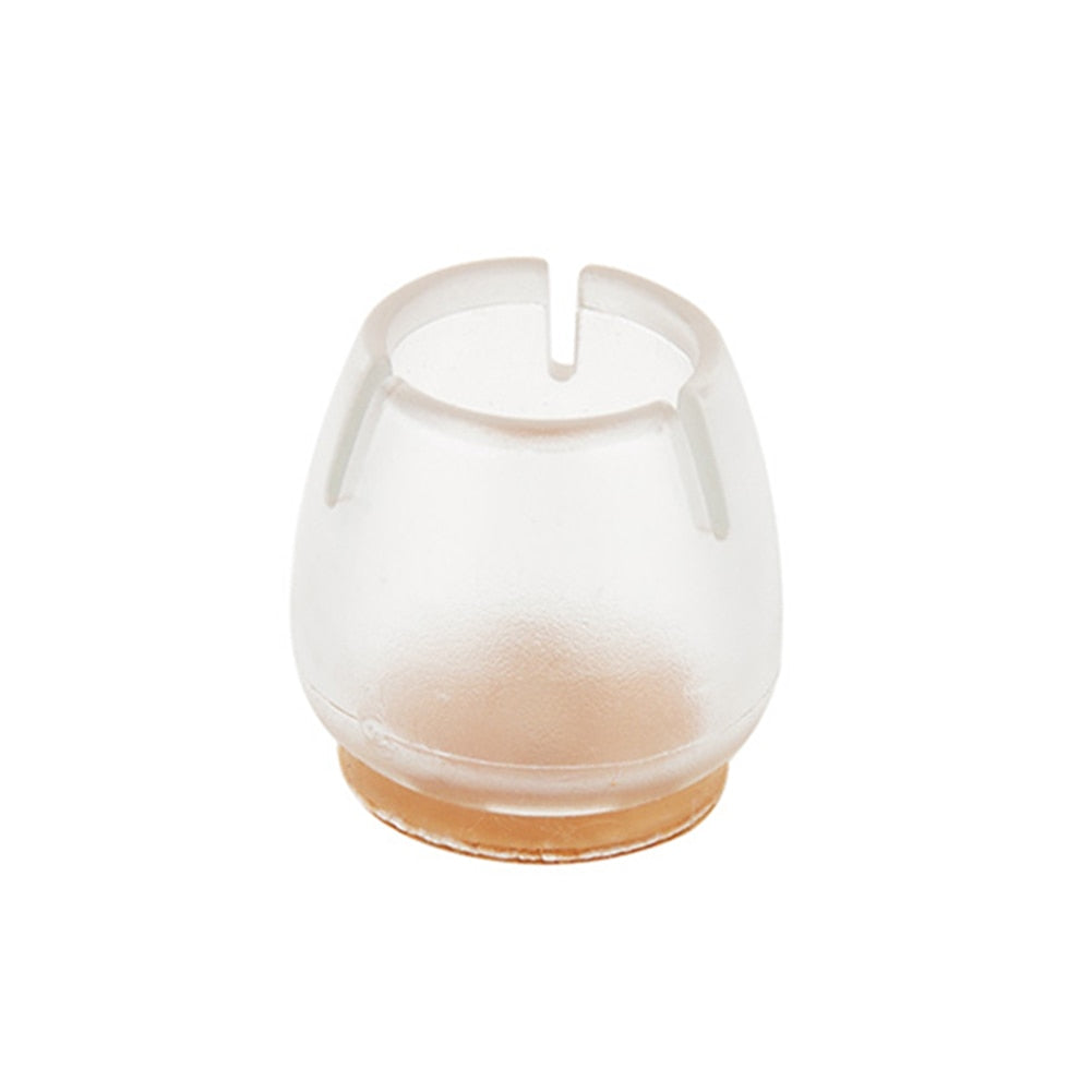 10pcs/Set Transparent Silicone Rectangle Square Round Chair Leg Caps Feet Pads Furniture Table Feets Wood Floor Protect Supplies