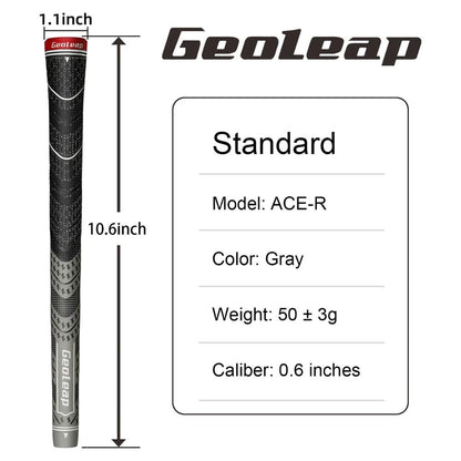 Geoleap Golf Grips 10pcs/Lot, Back Rib，Multi Compound  Hybrid Golf Club Grips, Standard, 7 Color. Fress Shipping