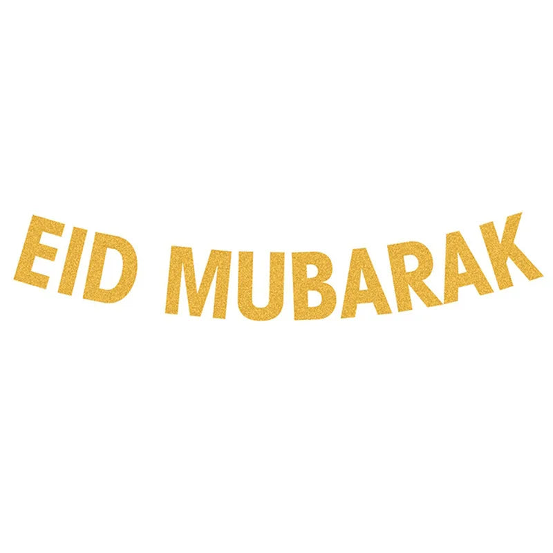 Ramadan Decoration Party Supplies EID Mubarak Paper Plate Cup for Ramadan Mubarak EID Party Home Decoration Islam Muslim Party