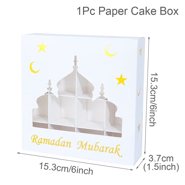 Eid Mubarak Candy Boxes Ramadan Decoration 2024 Eid Mubarak Ramadan Kareem Muslim Islamic Festival Party DIY Decor Supplies