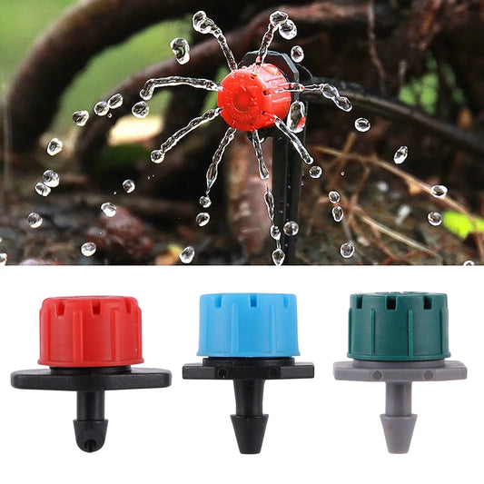 Adjustable 8 Hole Drippers 1/4'' Micro Drip Sprinkler Emitter Garden Irrigation Nozzle Balcony Yard Greenhouse Watering Tool