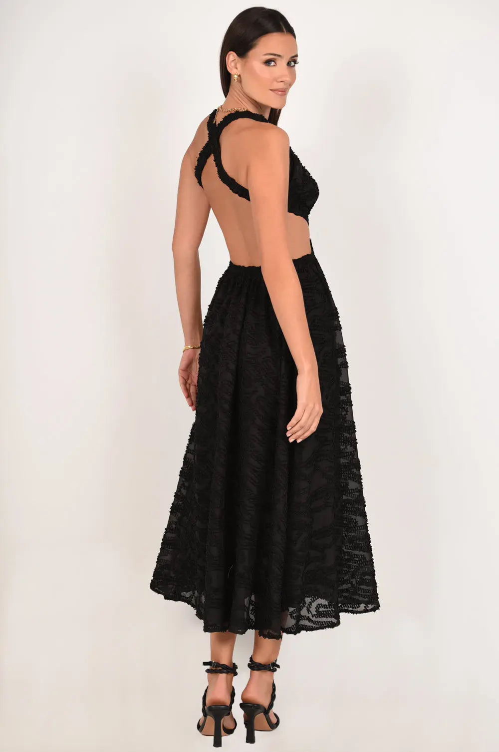 Out of Your Reach Maxi Backless Dress