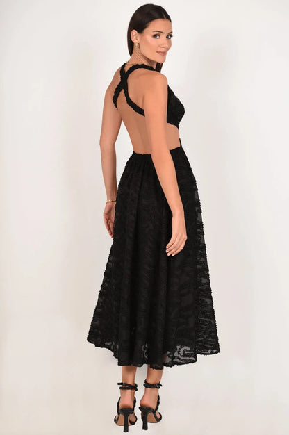 Out of Your Reach Maxi Backless Dress