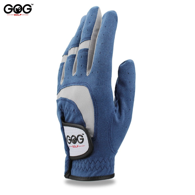 GOG 1pcs Golf Gloves Fabric Blue Glove Left Right Hand for Golfer Breathable
