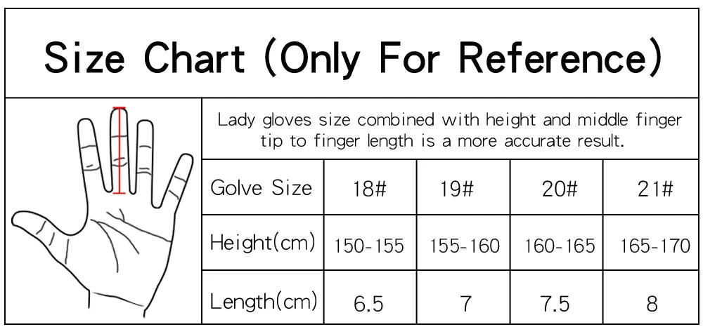 GOLF GLOVES 1 Pair GOG SHEEPSKIN Leather + Lycra Brand New Left / Right Hand for Women Lady Sports Glove