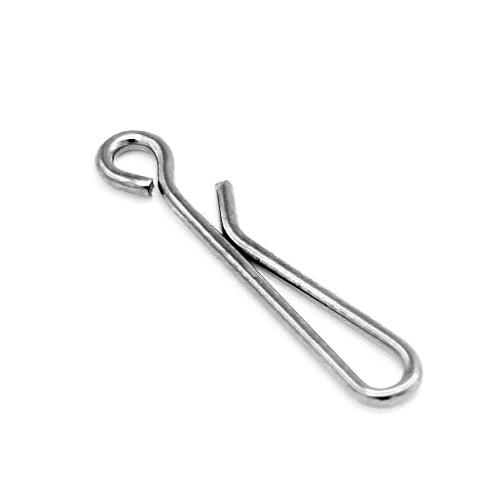 50pcs/Box Bearing Lock Rolling Swivel Pin Solid Ring Snap Barrel Tackle Tool Connector Fishing Lure Line Accessories Tackle