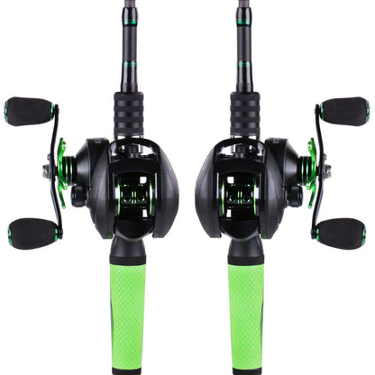 Sougayilang 4Section M Power Carbon Fiber Baitcsting Rod Full Kit  Casting Reel Set 100M Fishing Line Lures Hooks Jig Head Pesca