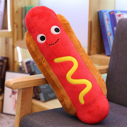 Cute Cartoon Plush Hamburger Ice Cream French Fries Toy Stuffed Food Popcorn Cake Pizza Pillow Cushion Kids Toys Birthday