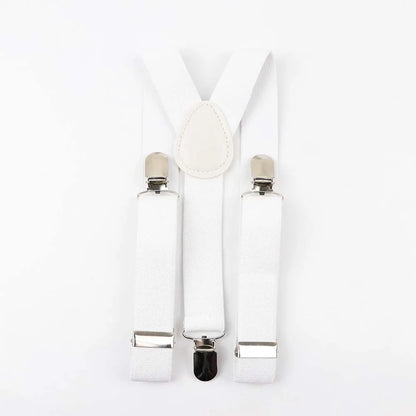 Solid Color Children Belt Baby Boys Suspenders Polyester Y-Back Braces Adjustable Elastic Kids
