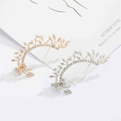 Modyle 2019 New Fashion Elegant Vintage Punk Gothic Crystal Rhinestone Ear Cuff Wrap Stud Clip Earrings