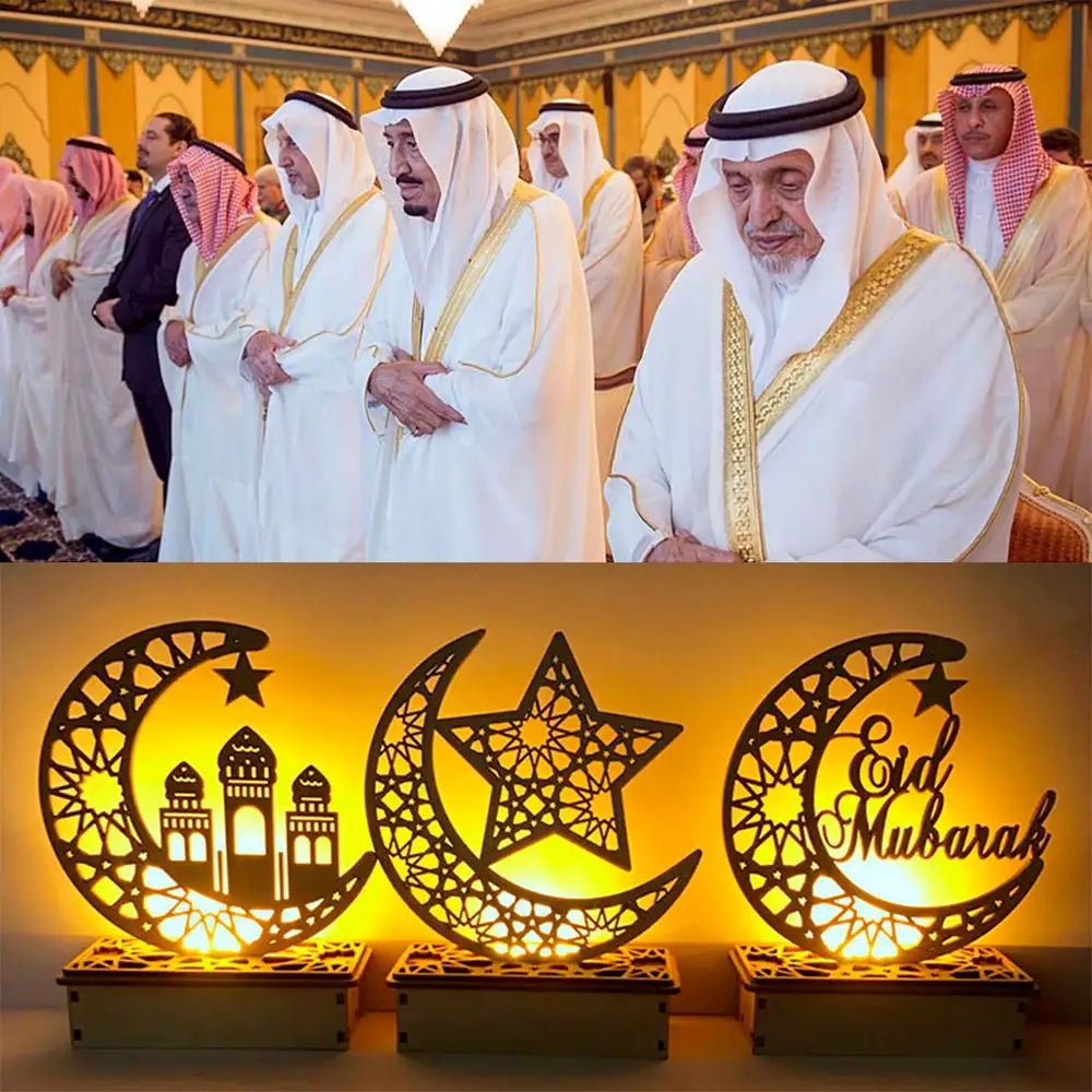 EID Wooden Pendant Eid Mubarak Ramadan Decoration for Home Islamic Muslim Party Decor Kareem Ramadan and Eid Decor Eid AL Adha