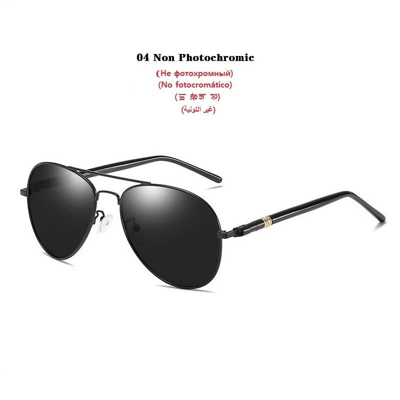 Photochromic Sunglasses Men Women Polarized Chameleon Glasses Men's Change Color Sun Glasses for Man Day Night Vision Eyewear