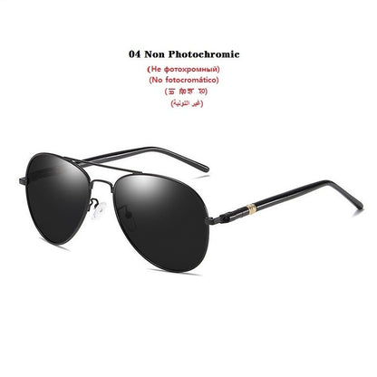 Photochromic Sunglasses Men Women Polarized Chameleon Glasses Men's Change Color Sun Glasses for Man Day Night Vision Eyewear