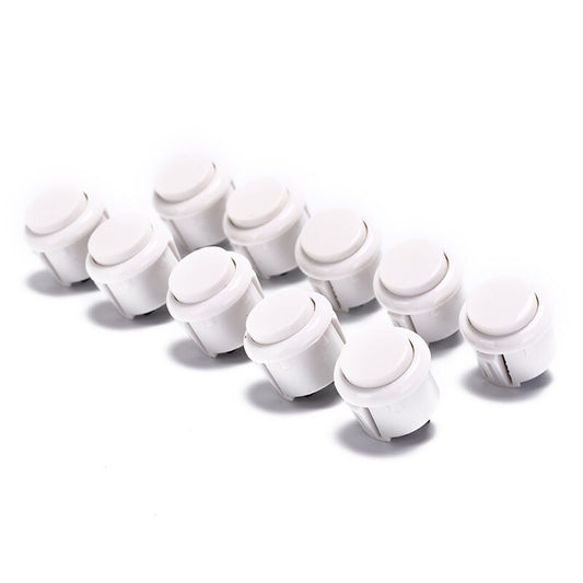 10pcs 24mm Factory Price Arcade Button Round Push Button Built-In Small Micro Switch for DIY Arcade Controller Ja Mame