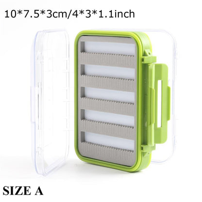 Maximumcatch Fly Box Waterproof Slit Foam High Density 4 Size Fly Fishing Tackle Box