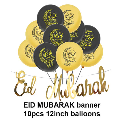 EID MUBARAK Moon Star Biscuit Mold Cookie Cutters Set Wooden EID Light Hanging Ramadan Mubarak Ramadan Kareem Party Home Decor