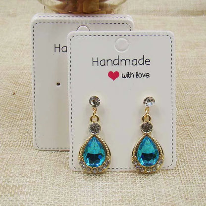 Mulit Size DIY Handmade  Jewelry Earring Packing Card Cute Stud/Drop Earring Display Card 100pcs Per Lot
