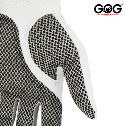 Leather Golf Gloves Men's Left Right Hand Soft Breathable Pure Sheepskin Golf Gloves Golf Accessories