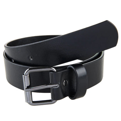 Best Quality Wide PU Leather Belt for Kids Boys Teens Waist Belt Straps Pin Buckles Black Colors
