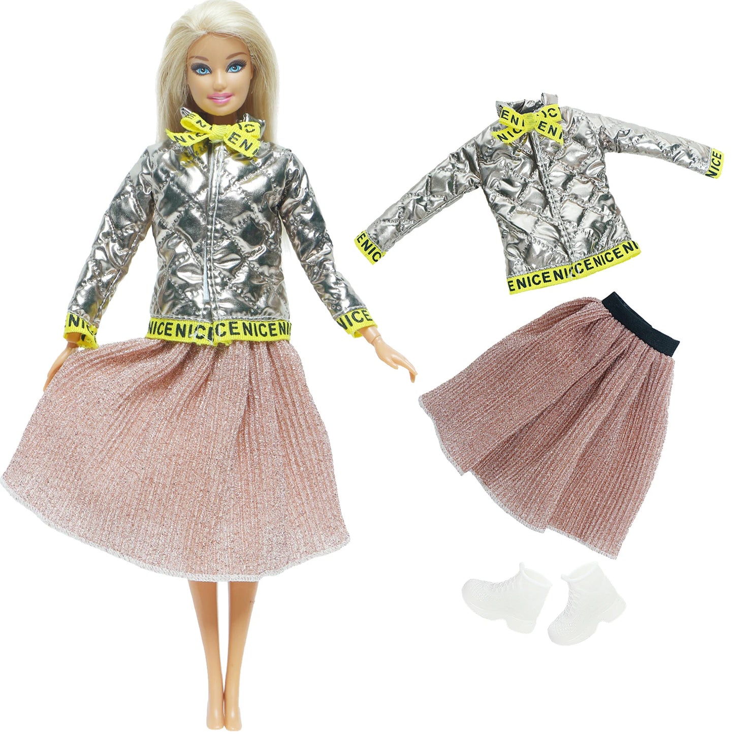 1x Doll Clothes Fashion Dress Daily Wear Skirt Party Gown Blouse Pants Clothes for Barbie Doll Accessories Lovely Girl Baby Toys