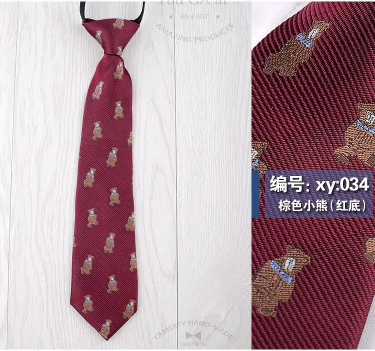 28*6cm Gravata Boys Girls Children's Tie School Class Dance Costume Accessories Band Cartoon Student Tie Necktie Neckcloth
