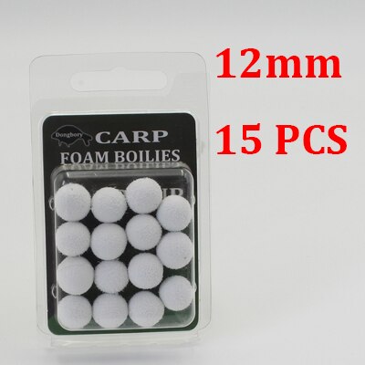 12/15pcs Carp Fishing Accessories Foam Boilies for Zig Rig Hair Chod Ronnie Rig Pop UP Boilies for Carp Fishing Tackle Equipment