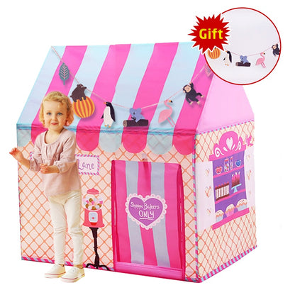 YARD Kids Castle House Tents for Kids Present Boy Girl Pink Green Princess Castle Tents Indoors Outdoors Christmas