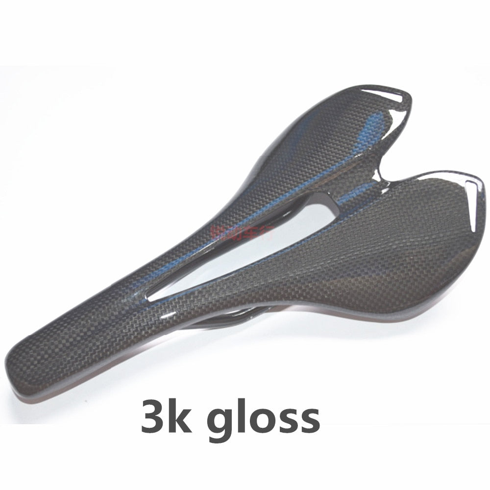 Superlogic 3K Full Carbon Fiber Bicycle Saddle Road MTB Bike Carbon Saddle Seat Matt Bike Cushion 275*143mm Cycling Parts