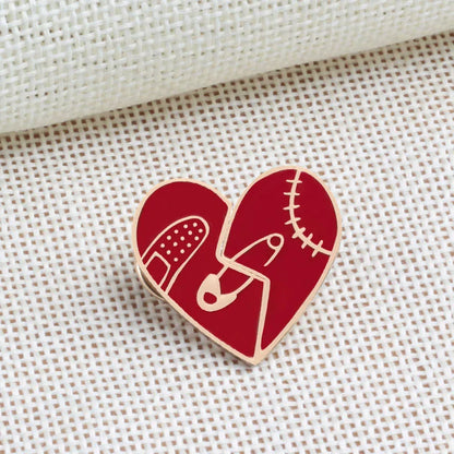 2pcs/Set Creative Brocken Heart Wine Bottle Earth Cup Pizza Enamel Pins BEST BUDS/BOOS Brooch Collar Pin Badges Corsage Jewelry