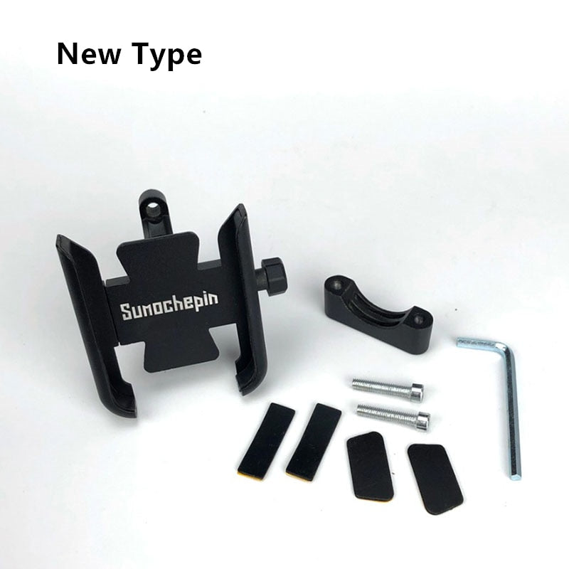 Bike Phone Holder CNC Motorcycle Handlebar Mobilephone Support Aluminum Alloy 360 Rotation MTB Road Bicycle Mount Accessories